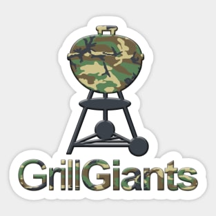 Grill Giants Camo Kettle Sticker
